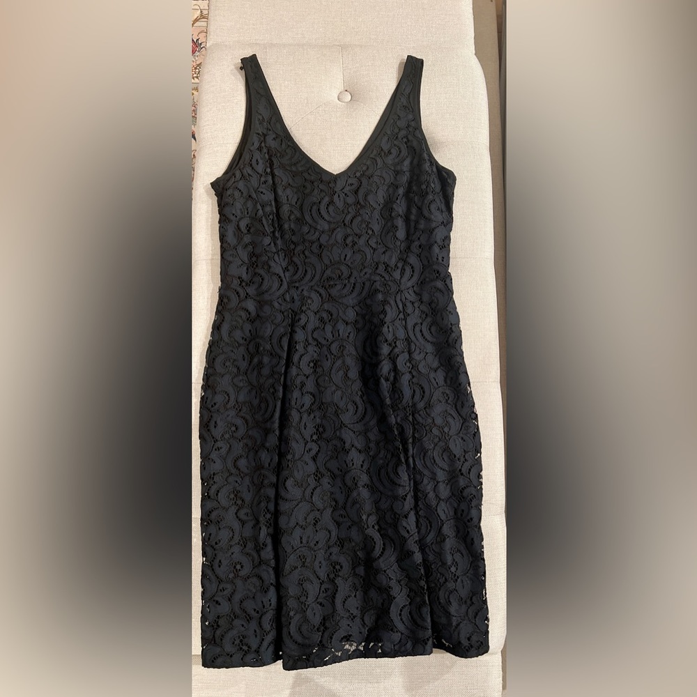 NWOT Loft Lace Navy/Black Dress
